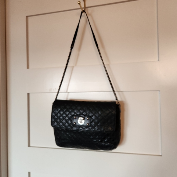 Marc Jacobs black leather with silver tone hardware hanging purse - Picture 12 of 13